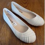 American Eagle Outfitters Shoes | American Eagle Ae White Flats | Color: White | Size: 7.5