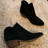 American Eagle Outfitters Shoes | Black Suede Ae Ankle Boots! | Color: Black | Size: 5