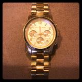 Michael Kors Accessories | Authentic Michael Kors Gold Watch | Color: Gold | Size: Os