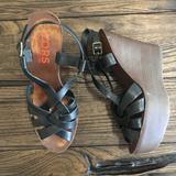 Michael Kors Shoes | Black Strappy Platform | Color: Black/Brown | Size: 6