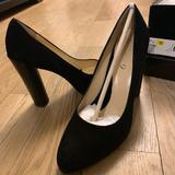 Nine West Shoes | Black Suede High Heel | Color: Black | Size: 7.5