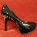 Jessica Simpson Shoes | Jessica Simpson Black Patent Leather Peep Toe | Color: Black | Size: 8.5