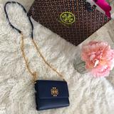 Tory Burch Bags | Britten Chain Wallet | Color: Blue | Size: Os