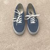 Vans Shoes | Authentic Blue Vans | Color: Blue | Size: 7.5
