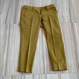 Anthropologie Pants & Jumpsuits | Anthropologie Cropped Chinos. Size 27 | Color: Yellow | Size: 27