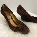 Nine West Shoes | Brown Suede Wedge Heels | Color: Brown | Size: 7.5