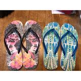 American Eagle Outfitters Shoes | American Eagle Flip Flops | Color: Black/White | Size: 56