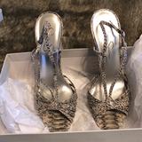 Jessica Simpson Shoes | Brand New Snakeskin Heels Still In Box | Color: Black/White | Size: 9