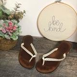 American Eagle Outfitters Shoes | American Eagle Flip Flops | Color: Brown/White | Size: 9