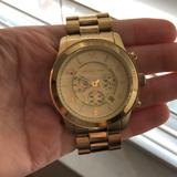 Michael Kors Accessories | Authentic Michael Korda Large Watch Gold | Color: Gold | Size: Os