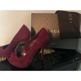 Gucci Shoes | Brand New Gucci Stilettos Never Worn | Color: Purple/Red | Size: 9