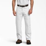 Dickies Men's Double Knee Utility Painter's Pants - White Size 32 (2053)