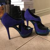 Jessica Simpson Shoes | Blue Platforms Heels Sandals | Color: Blue | Size: 8