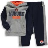 Toddler Colosseum Heathered Gray/Navy Auburn Tigers Back To School Fleece Hoodie And Pant Set