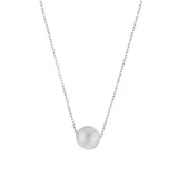 Belk Silverworks Women's Sterling Silver 18 Inch Freshwater Pearl Pendant Necklace