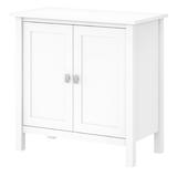 Bush Furniture Broadview Accent Storage Cabinet w/ Doors in Pure White - BDS131WH-03