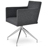sohoConcept Harput Spider Dining Chair Upholstered/Fabric in Gray, Size 30.0 H x 22.0 W x 22.0 D in | Wayfair HAR-SPI-CHR-009