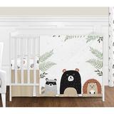 Sweet Jojo Designs The Woodland Pals 4 Piece Crib Bedding Set Polyester in Black | Wayfair WoodlandPals-Crib-4