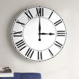 Lark Manor™ Oversized Avalynn Wall Clock Wood in White, Size 36.0 H x 36.0 W x 2.0 D in | Wayfair 51695583E7884596AA229E8AF8836F59