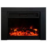Latitude Run® Honor Electric Fireplace Insert in Black, Size 26.5 H x 36.0 W x 9.25 D in | Wayfair B1655D386CF54996BDE4499F433ED6B0