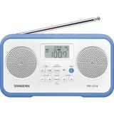 Sangean PR-D19 FM Stereo/AM Portable Radio White/Blue PR-D19BU
