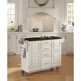 Create-a-Cart White Finish Black Granite Top - Homestyles Furniture 9100-1024