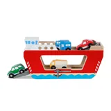 Melissa & Doug Wooden Ferryboat with 4 Wooden Vehicles, Multicolor