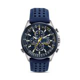 Eco-drive Blue Angels World Chronograph Atomic Timekeeping Watch With Day/date, At8020-03l - Blue - Citizen Watches