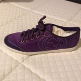 Gucci Shoes | Brand New Authentic Size 7 Gucci Sneakers. | Color: Purple | Size: 7