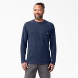 Dickies Men's Cooling Long Sleeve T-Shirt - Dark Navy Heather Size 3 (SL600)