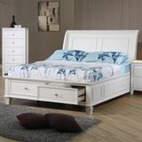 Breakwater Bay Lindamere Full Storage Bed Wood in Brown/White, Size 52.25 H x 58.0 W x 89.75 D in | Wayfair F277735BC6B240D7803290DA82D83B8B