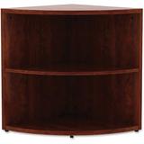 Lorell Essentials Series Corner Bookcase Wood in Brown, Size 29.5 H x 23.6 W x 5.9 D in | Wayfair LLR69892