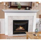 Pearl Mantels Newport Fireplace Mantel Surround, Wood in White, Size 51.0 H x 65.0 W x 7.0 D in | Wayfair 510-48