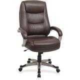 Lorell Executive Chair Upholstered, Leather in Black, Size 43.0 H x 26.5 W x 28.5 D in | Wayfair 63280