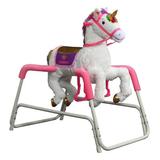 Rockin' Rider Shimmer Spring Unicorn Rocker, Steel in White, Size 38.5 H x 24.0 W in | Wayfair 1-80152M