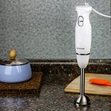 OVENTE Electric Immersion Hand Blender 300 Watt 2 Mixing Speed in White, Size 14.7 H x 2.5 W x 2.5 D in | Wayfair HS560W