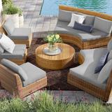 Sol 72 Outdoor™ Tegan Indoor/Outdoor Cushion Cover Acrylic in Gray, Size 6.0 H in | Wayfair FE28477FF7B541DCADF93A535963E573