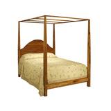 Canora Grey Tarkington Arched Pencil Post Canopy Bed in Brown, Size 85.125 H x 64.5 W x 87.0 D in | Wayfair 22E1FE03019C4D1FA173018292FEB0C1
