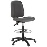 Ebern Designs Balvin Drafting Chair Upholstered in Gray, Size 44.0 H x 20.0 W x 22.0 D in | Wayfair 4AD3E583406D440FB831D774C11FDB4F