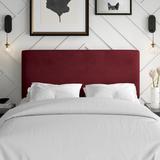 Mercury Row® Hetherington Upholste Panel Headboard Upholste/Velvet, Metal in Red, Size 51.0 H x 41.0 W x 4.0 D in | Wayfair