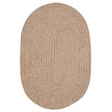 Highland Dunes Winsted Braided Neutral Area Rug Chenille in White, Size 84.0 W x 0.5 D in | Wayfair S801R084X084