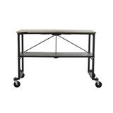 Cosco Home and Office SmartFold 51" W Workbench Manufactured Wood in Brown, Size 34.0 H x 51.4 W x 26.5 D in | Wayfair 66721DKG1E