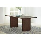 Bayou Breeze Devonshire Dining Table Wood in Brown/Red, Size 30.25 H x 80.0 W x 35.75 D in | Wayfair FBAD5AFC60B14A2DA5F131497B9B50AC