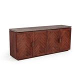 Corrigan Studio® Ranieri Sideboard Wood in Brown/Red, Size 33.0 H x 79.0 W x 19.0 D in | Wayfair 1B9F0532B79E492FBAAC7AF2B21E5E5B