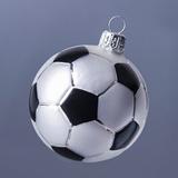 The Holiday Aisle® Glass Soccer Ball Ornament Glass in Black, Size 5.39 H x 4.21 W x 3.54 D in | Wayfair 3061353B6DD040529B396DAA92EE4BB2