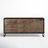 Joss & Main Tanner Sideboard Wood in Black/Brown/Gray, Size 31.5 H x 67.0 W x 16.0 D in | Wayfair 485633A967624A7192EBEE48C6660246