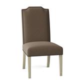 Fairfield Chair Lucy Dining Chair Polyester/Upholstered/Microfiber/Microsuede/Fabric in Brown | Wayfair 8817-05_8789 06_Espresso_1009BlackNickel