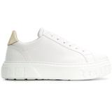 Chain Embossed Sneakers - White - Casadei Sneakers