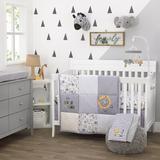 Zoomie Kids Souza Lion 3 Piece Crib Bedding Set Polyester in Gray/Indigo, Size 43.0 W in | Wayfair 9A45EFCF31ED4DA69AE458D005F75D09