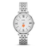 Women's Fossil Clemson Tigers Jacqueline Stainless Steel Watch